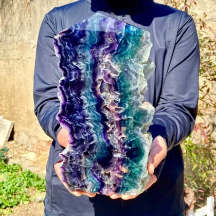 Naravni fluorite kristalni obelisk – 1.72 kg